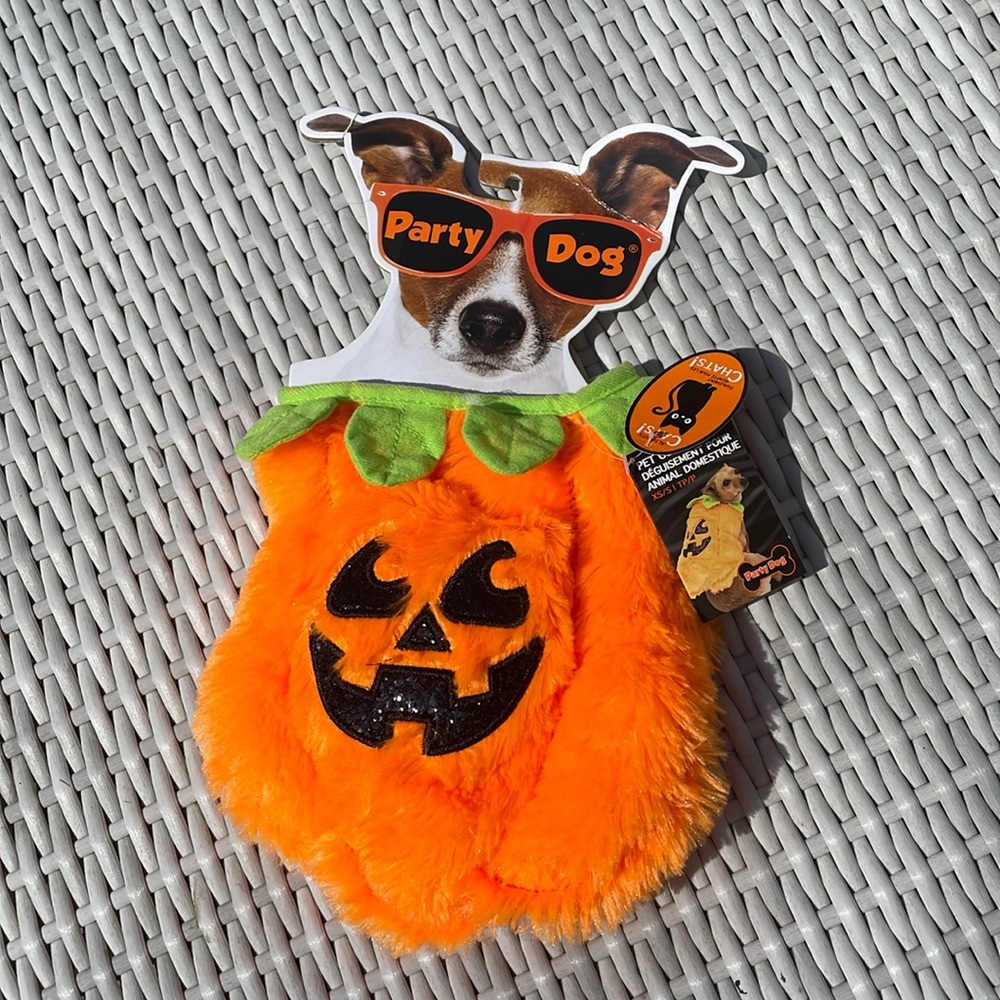 🎃 NWT- Pet Pumpkin Costume (Cat or Dog) Size XS/S